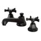 Kingston Brass KS4460NX Widespread Bathroom Faucet with Brass Pop-Up, Matte Black KS4460NX - alternate 1